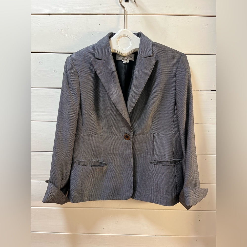 JONES NEW YORK Silver Gray Two-Piece Suit Set – Size 14 - Picture 12 of 12